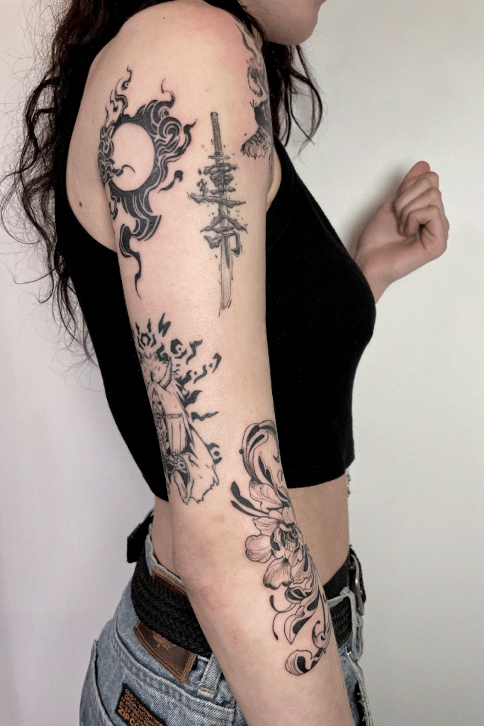 Composizione Blackwork - Portfolio - Arte Incisa