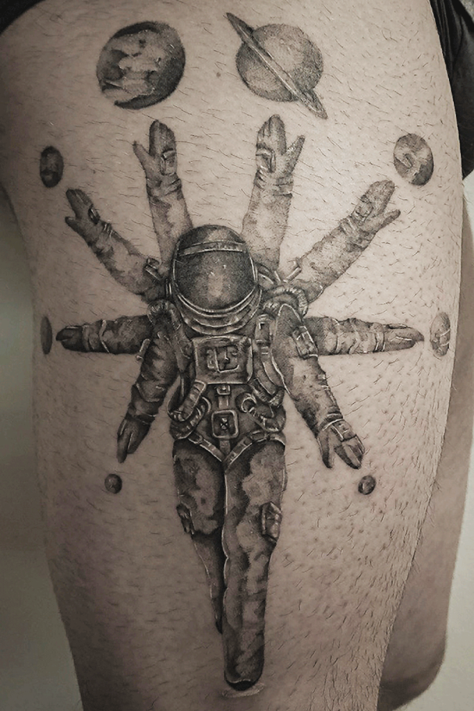 Astronauta Realistico - Portfolio - Arte Incisa