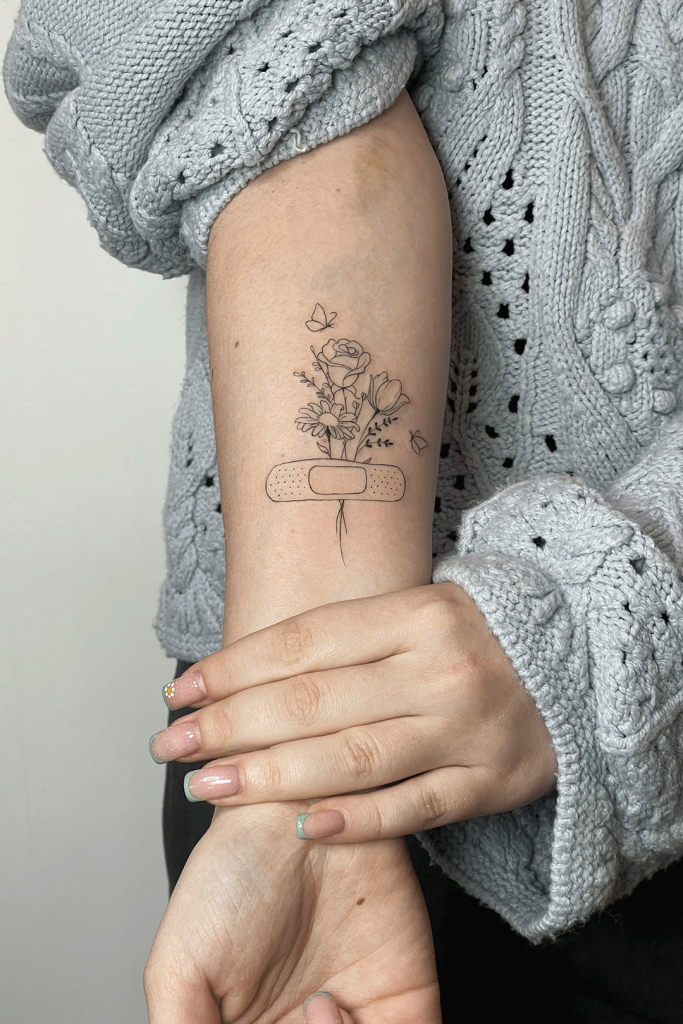 Composizione Fiore Fine Line - Portfolio - Arte Incisa