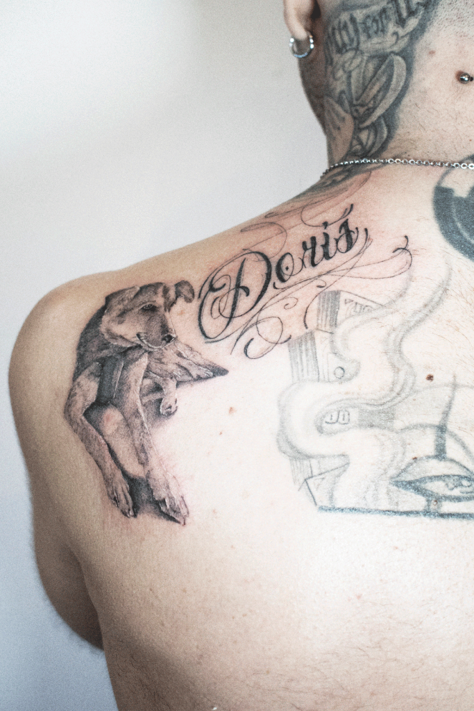 Cane Realistico e Lettering - Portfolio - Arte Incisa